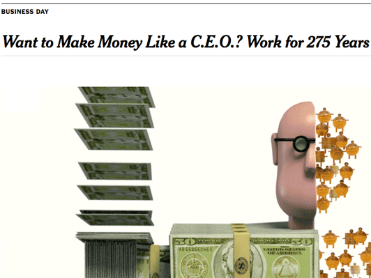 CEO pay isn't exactly what the NYT says it is.
